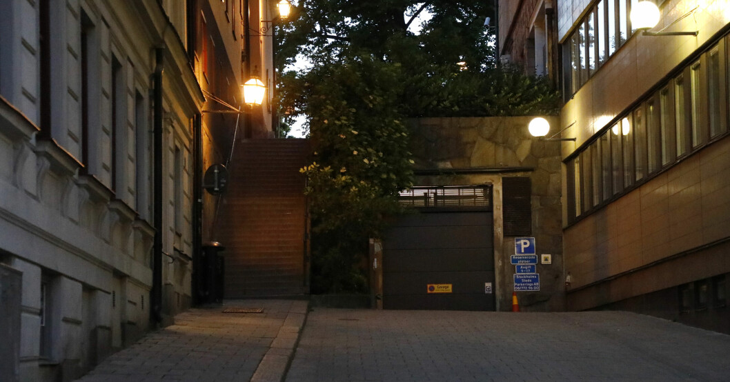 Jutas Backe, Här kan Palmes mördare ha tagit sin flyktväg uppför trapporna. Mordet på Olof Palme