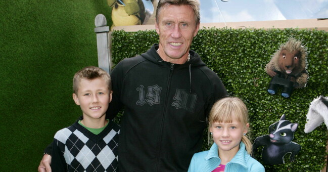Rasmus och Bianca 2006 med pappa Börje.