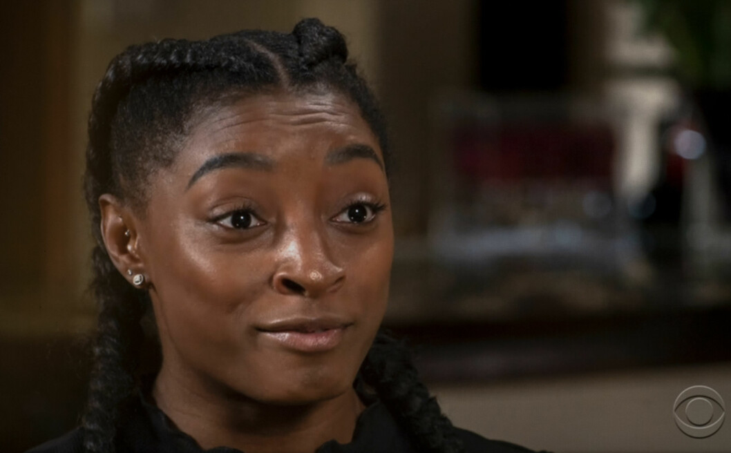 Simone Biles i en intervju med det legendariska CBS-programmet ”60 Minutes”.