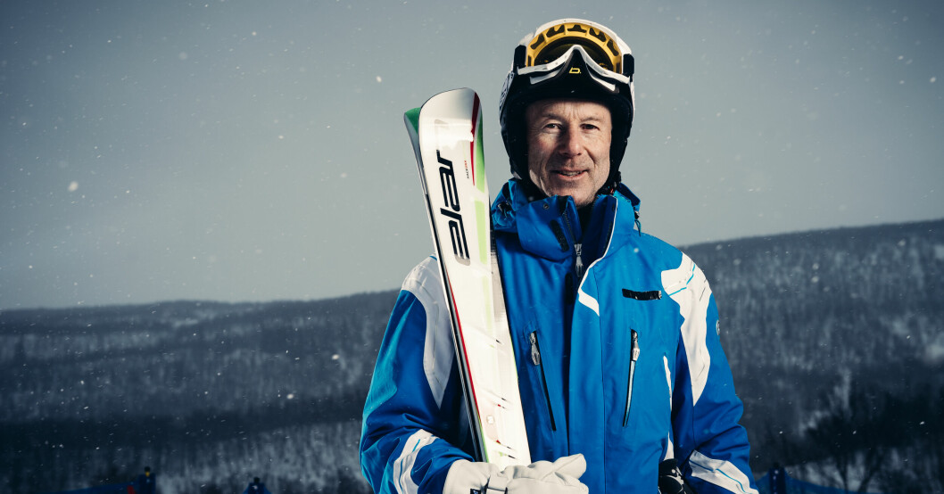 Ingemar Stenmark beskriver nervositeten inför tävlingar som nästintill ohälsosam. Ingemar Stenmark med skidor på fjället.