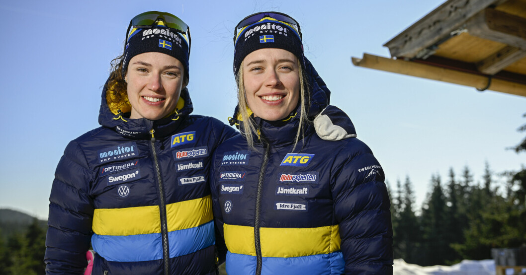 Storasyster Hanna Öberg peppade lillasyster Elvira Öberg att ta chansen på skidgymnasiet i Sollefteå. Hanna Öberg och Elvira Öberg.