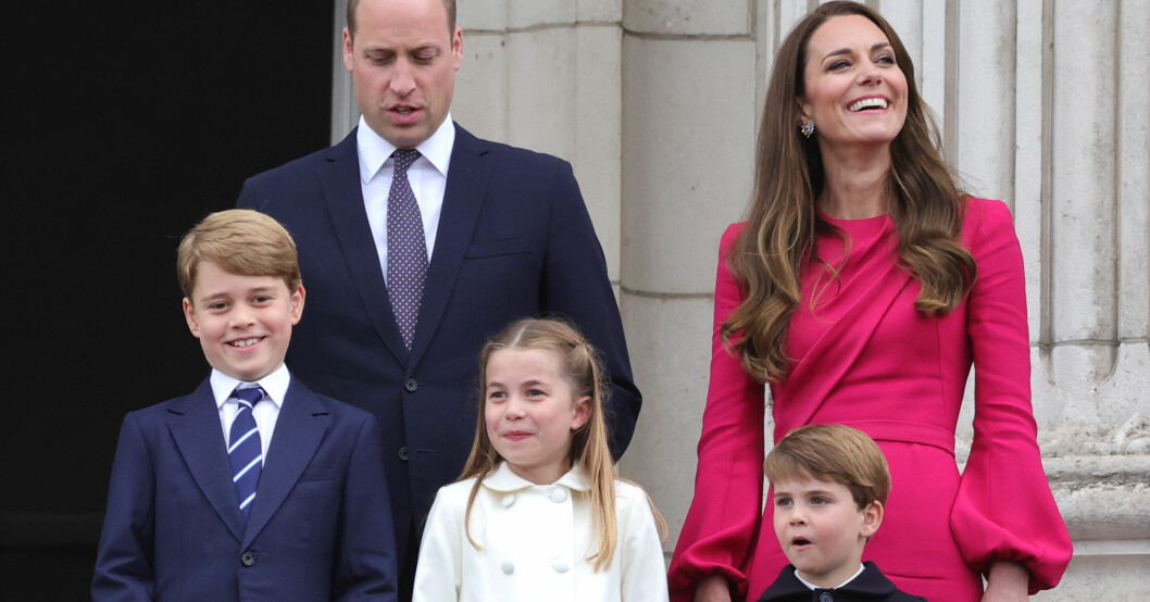 Prins William, Kate Middleton och barnen George, Charlotte och Louis.
