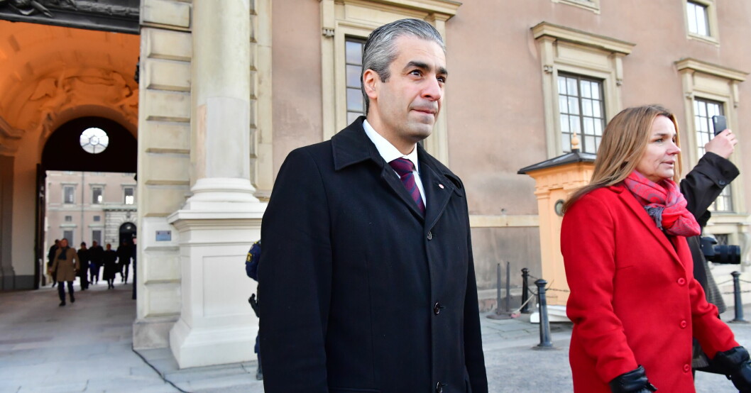 Khashayar Farmanbar är ny energi- och digitaliseringsminister. Khashayar Farmanbar