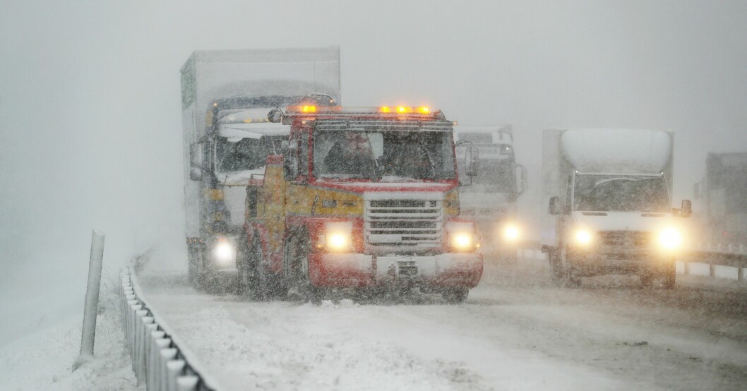Snökaos.