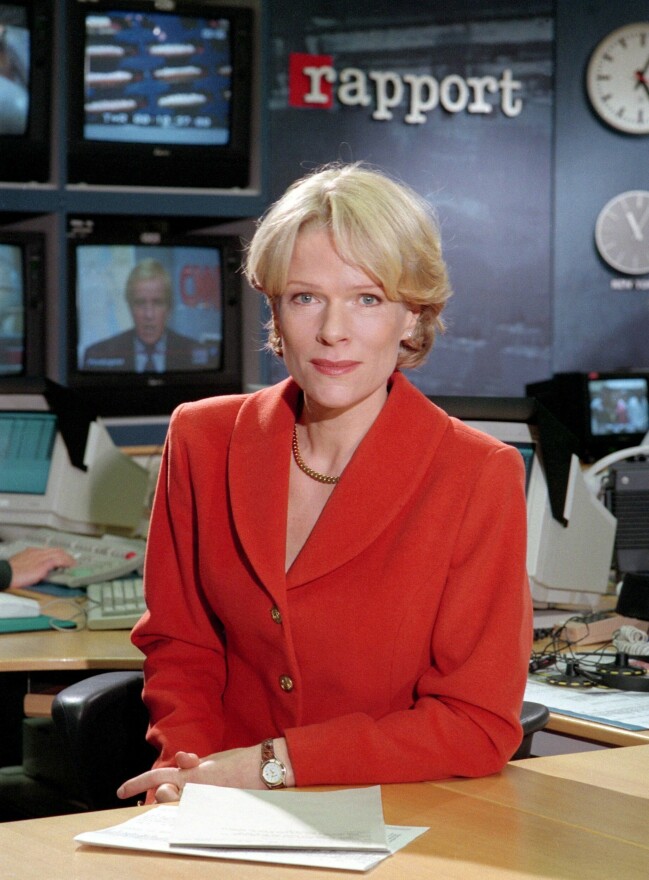 Ulla-Carin Lindqvist, programledare för Rapport dog i ALS 2004. Ulla-Carin Lindquist.