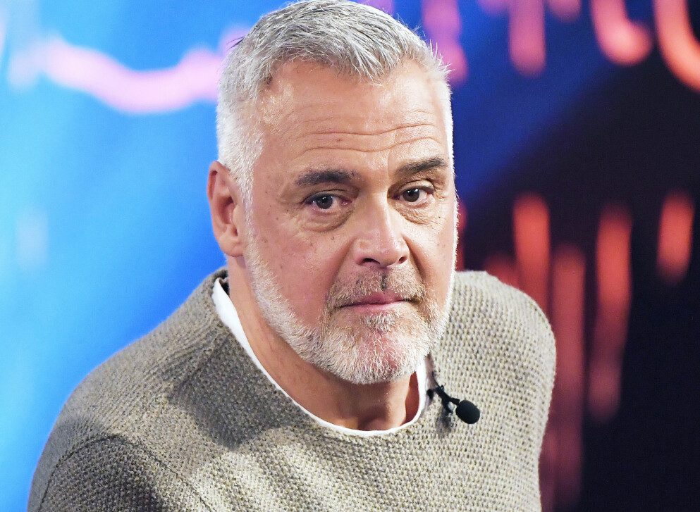 Ernst Kirchsteiger under inspelning av Skavlan, SVT, Stockholm år 2019. Ernst i Skavlan.