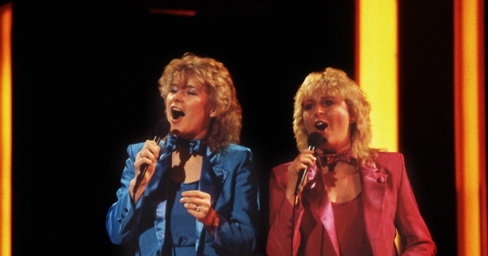 Musikgruppen Chips med Elisabeth Andreassen och Kikki Danielsson. Chips i Melodifestivalen