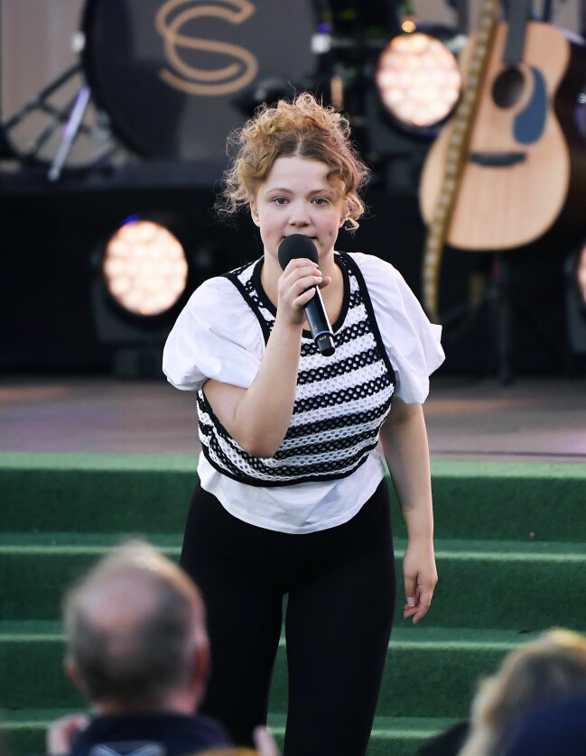 Beata Ernman under Allsång på Skansen 2021. Beata Ernman.