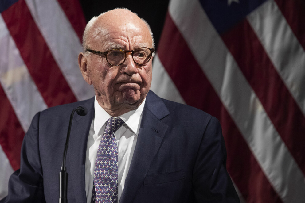 Mediemogulen Rupert Murdoch. Mediemogulen Rupert Murdoch