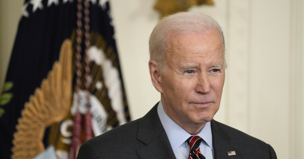USA:s president Joe Biden höll ett tal i natt.