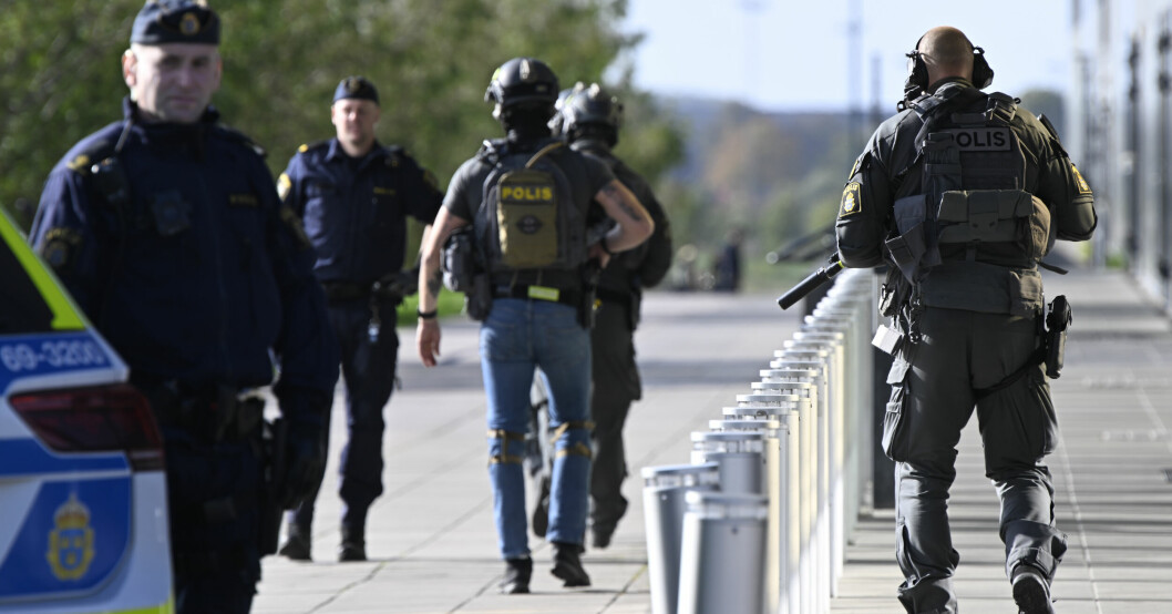 Polisens insatsstyrka under utryckning