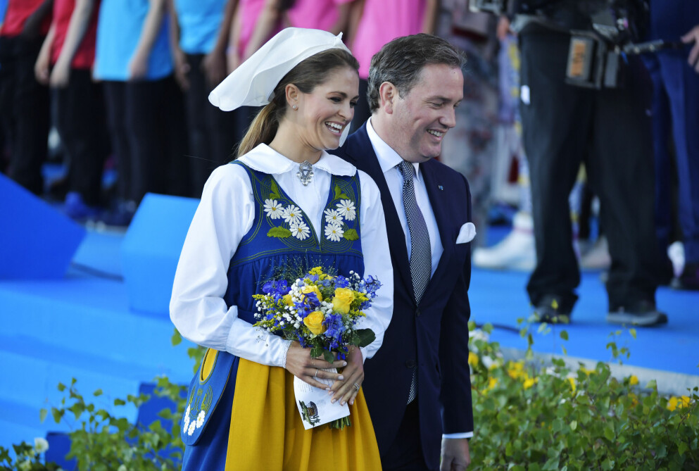 Prinsessan Madeleine och Herr Chris O'Neill på nationaldagen 2017.
