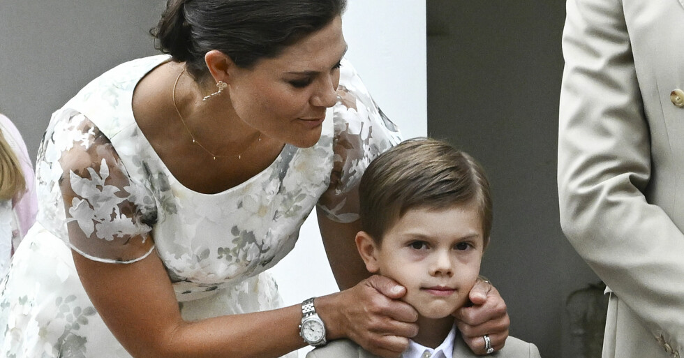 Kronprinsessan och prins Oscar