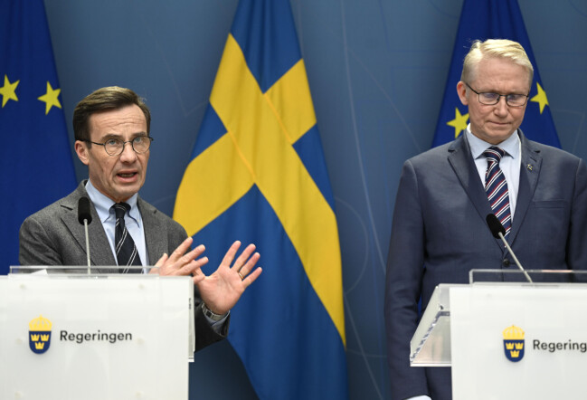 Under tisdagen höll statsminister Ulf Kristersson pressträff för att tala om Sveriges säkerhetspolitiska läge. Ulf Kristersson.