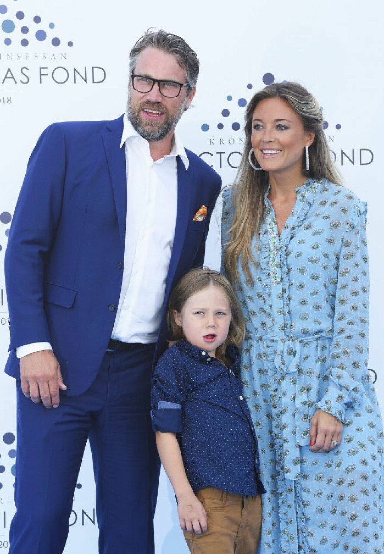 Peter Forsberg tillsammans med Nicole och sonen Lennox.