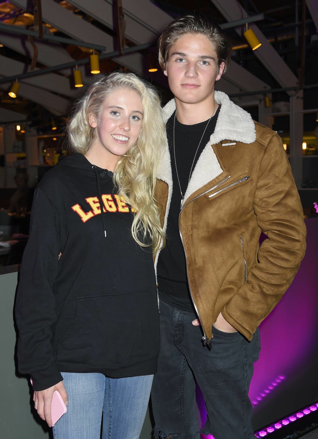 Peg och Filip på samma tillställning – fångade på bild ihop för första gången. Peg och Filip.