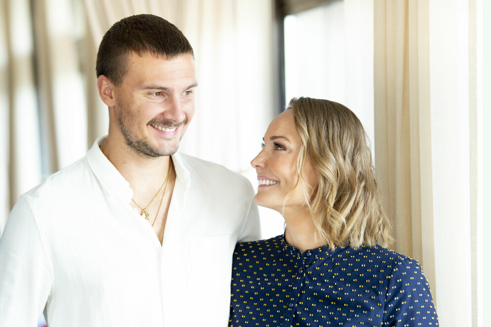 Erik och Carina blev ett par när han spelade i Köpenhamns FC. Erik Berg och Carina Berg