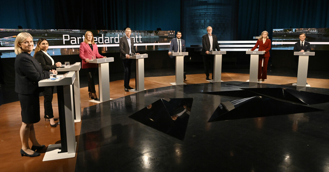 SVT:s partliledardebatt.