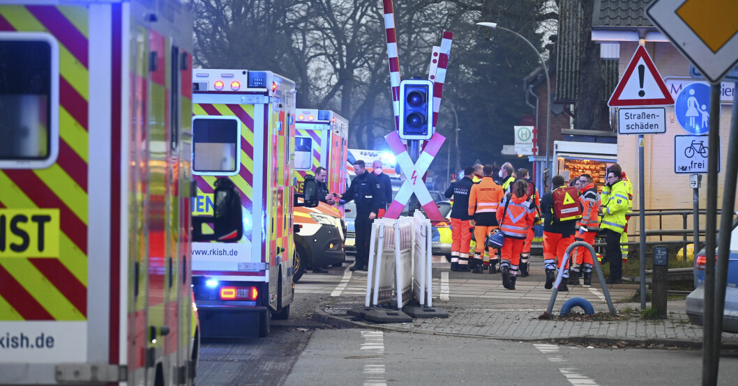 Stora räddningsinsatsen vid stationen i Brokstedt efter knivattacken.
