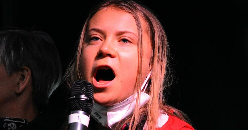 Greta Thunberg riktade hård kritik mot politikers agerande i klimatfrågan under ett tal på toppklimatmötet Cop26 i Glasgow. Greta Thunberg