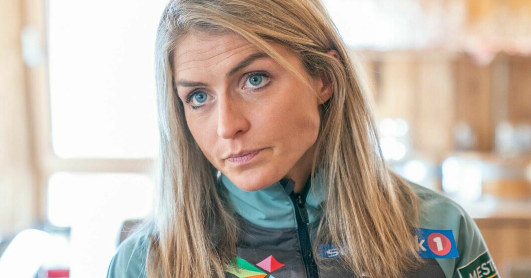 Therese Johaug är i sorg efter Heidi Wengs chockbesked. Therese Johaug