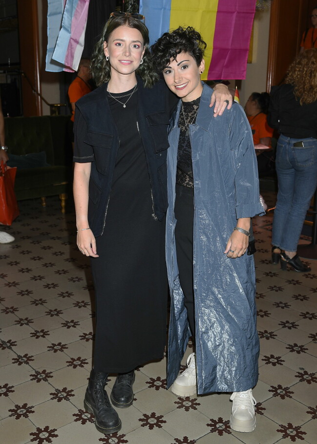 Clara Henry och Melanie Wehbe på Stockholm Pride invigning Clara Henry och Melanie Wehbe