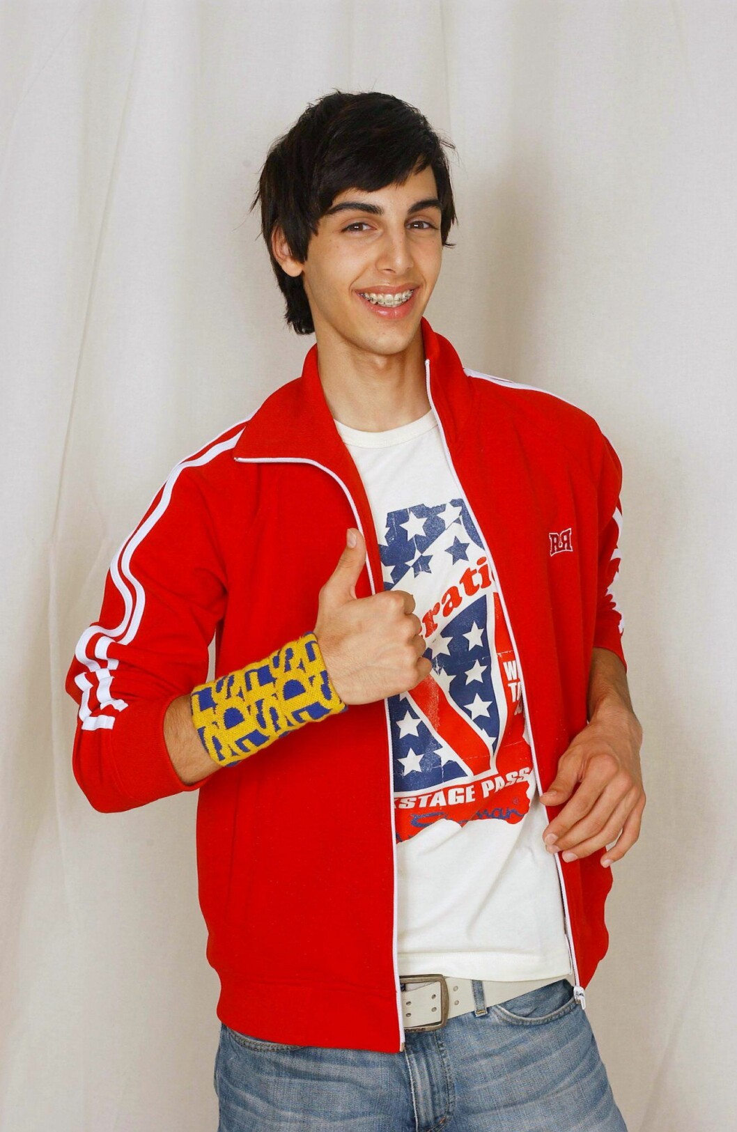 Darin på pressträff inför Idol 2004. Foto: Karin Törnblom