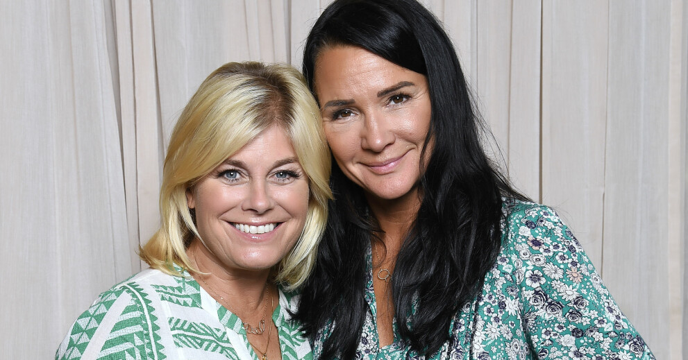Pernilla och Sofia är goda vänner. Pernilla Wahlgren, Sofia Wistam