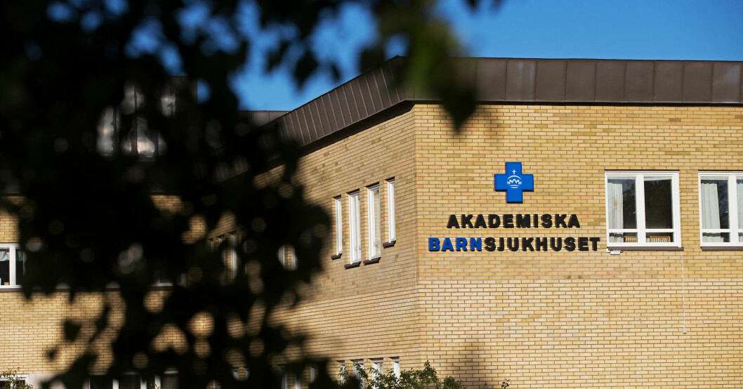 Akademiska barnsjukhuset i Uppsala där mordförsöket ska ha skett.