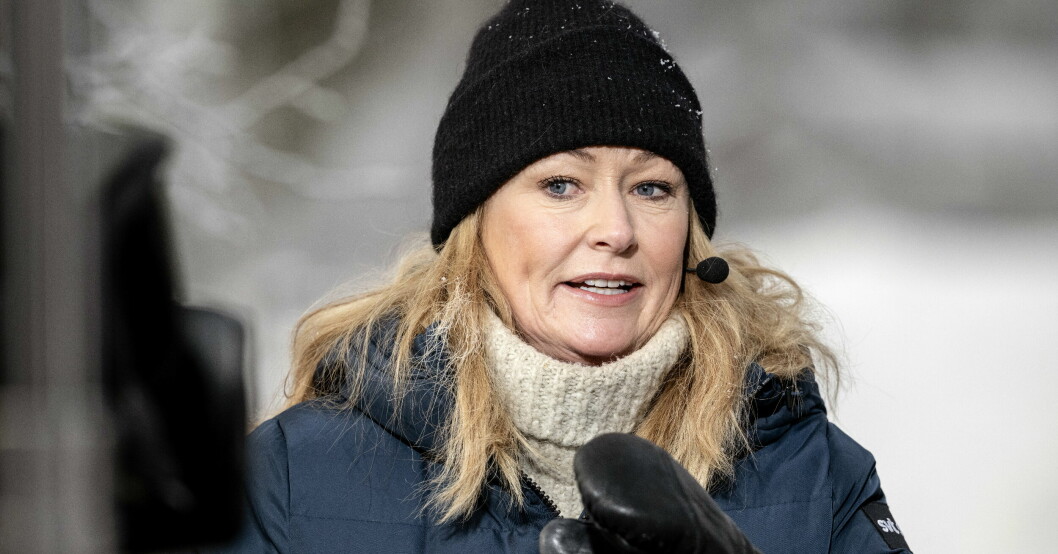 Yvette Hermundstad är en av programledarna i SVT:s Vinterstudion. Yvette Hermundstad är en av programledarna i SVT:s Vinterstudion.