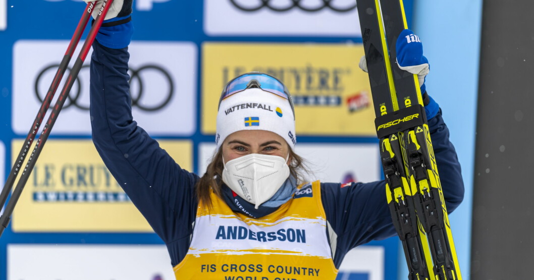 Ebba Andersson har ett succéår i ryggen och nu en ny pojkvän i Gustaf Berglund. Ebba Andersson