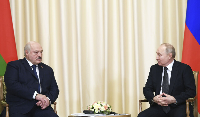 Belarus president Alexander Lukashenko och Rysslands president Vladimir Putin. Belarus president Alexander Lukashenko och Vladimir Putin.