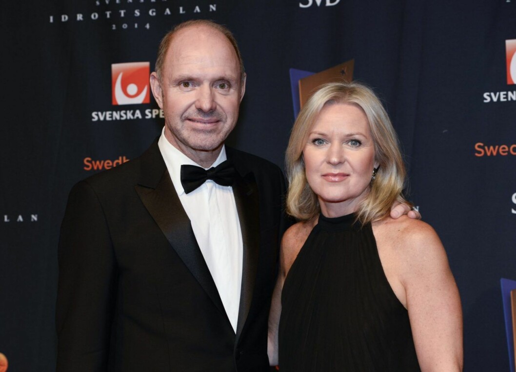 Thomas och hans fru Cathrine. Foto: Maja Suslin/TT Thomas Ravelli och hans fru