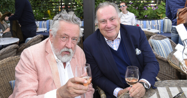 Leif GW Persson under lanseringen av sitt egna vin.