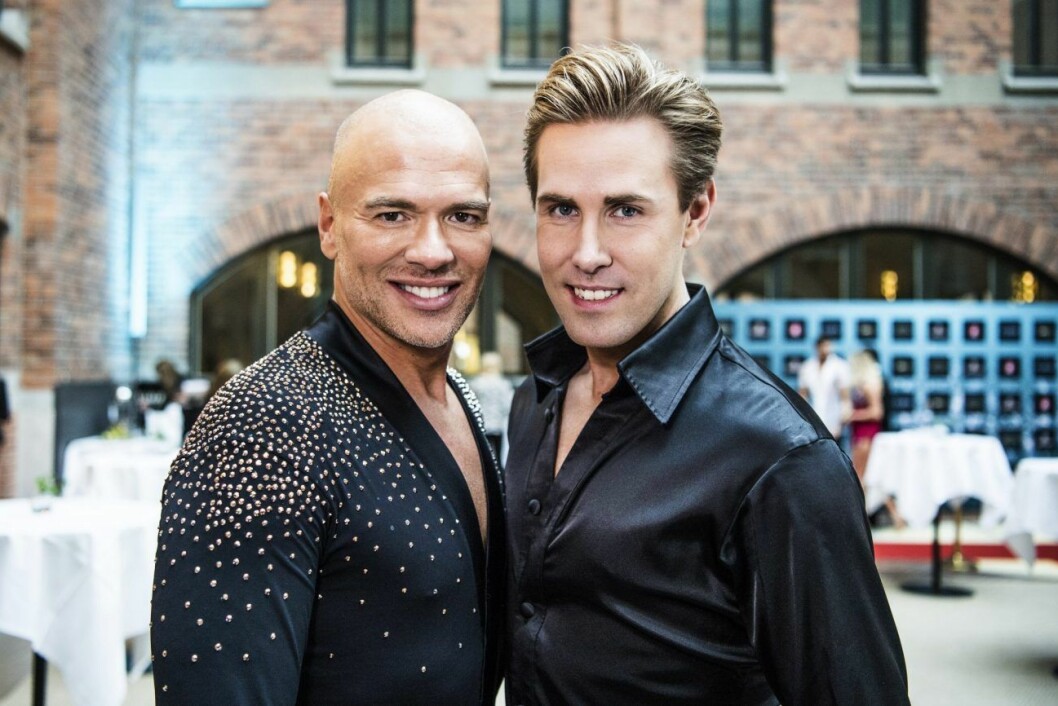 Andreas Lundstedt och Tobias Bader tävlar i Let’s Dance 2020. Foto: TT Andreas Lundstedt och Tobias Bader
