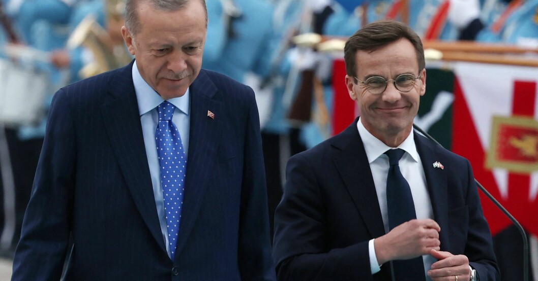 Ulf Kristersson i Turkiet.