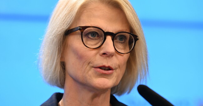 Finansminister Elisabeth Svantesson (M). Finansminister Elisabeth Svantesson (M).