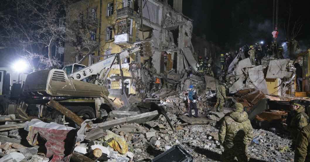 Flerbostadshuset i Kramatorsk.