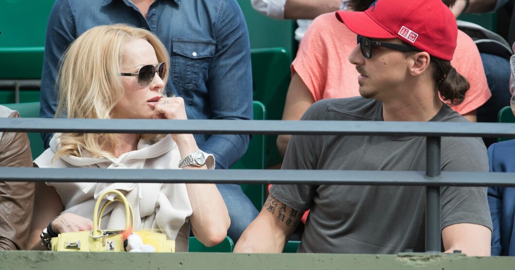 Zlatan och frun Helena Seger blir kanske kvar i Italien ett tag till nu. Zlatan och Helena Seger.