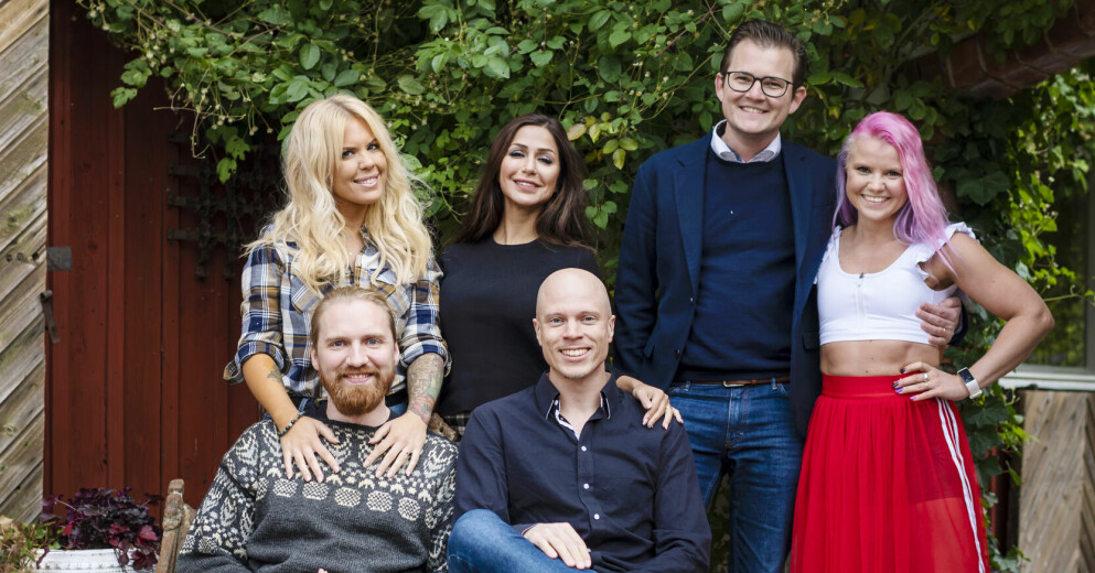 Maxine, Elaeh, Jakob, Elina, Albin och Emil i Gift vid första ögonkastet på SVT. Alla paren i säsong 6 av Gift vid första ögonkastet på SVT.