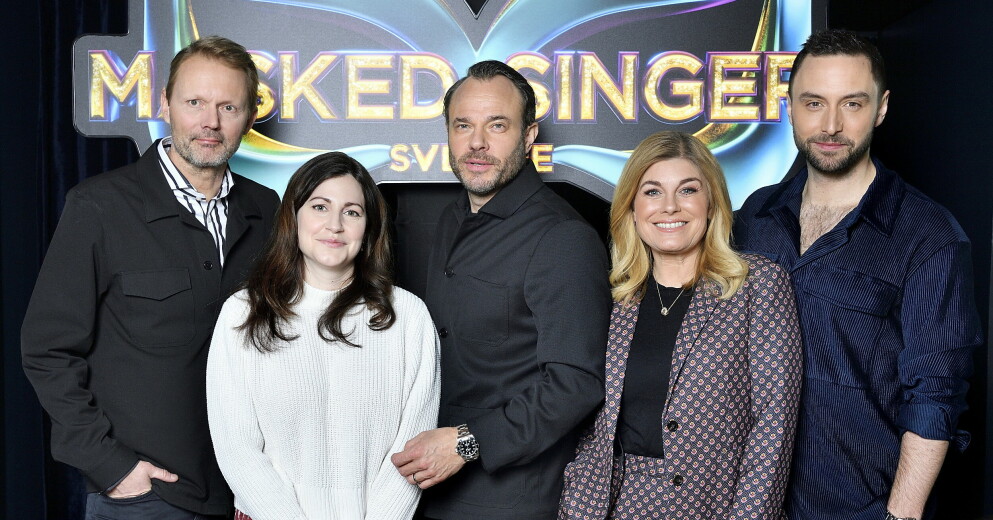 Felix och gänget i Masked singer. MASKED SINGER 2022