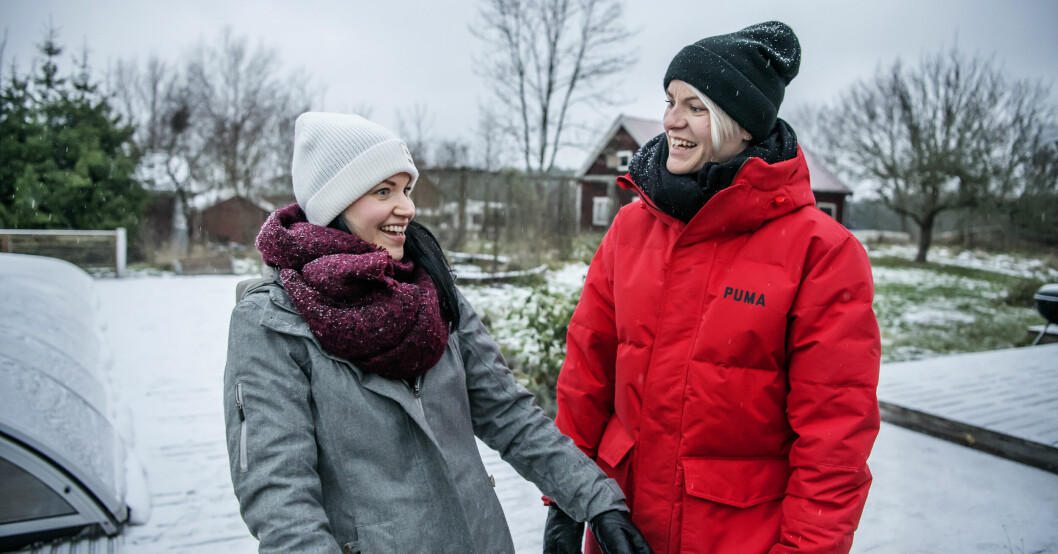 Nilla Fischer med frun Mika Fischer. Nilla Fischer med frun Mika Fischer.
