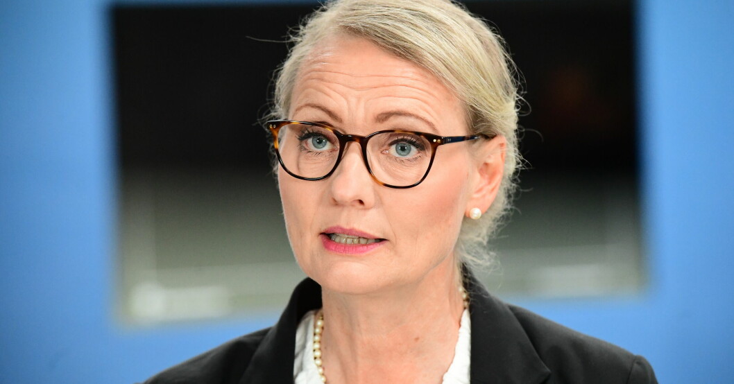 Folkhälsomyndighetens generaldirektör Karin Tegmark Wisell. Folkhälsomyndighetens generaldirektör Karin Tegmark Wisell.