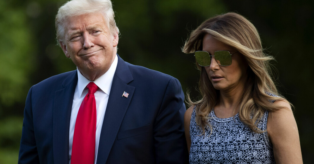 Melania Trump syns alltid vid sin makes sida, men efter åtalet har hon varit frånvarande. Donald och Melania Trump.
