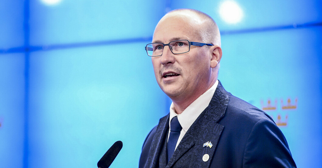 Mikael Eskilandersson (SD), ordförande för partidistriktet i Skåne. Mikael Eskilandersson (SD), ordförande för partidistriktet i Skåne.