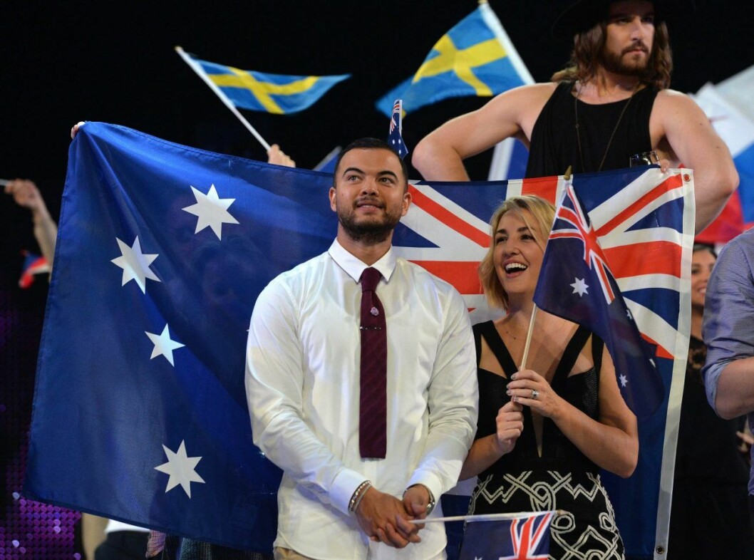 Guy Sebastian var den första att tävla för Australien i Eurovision song contest. Guy Sebastian från Australien i Eurovision song contest 2015