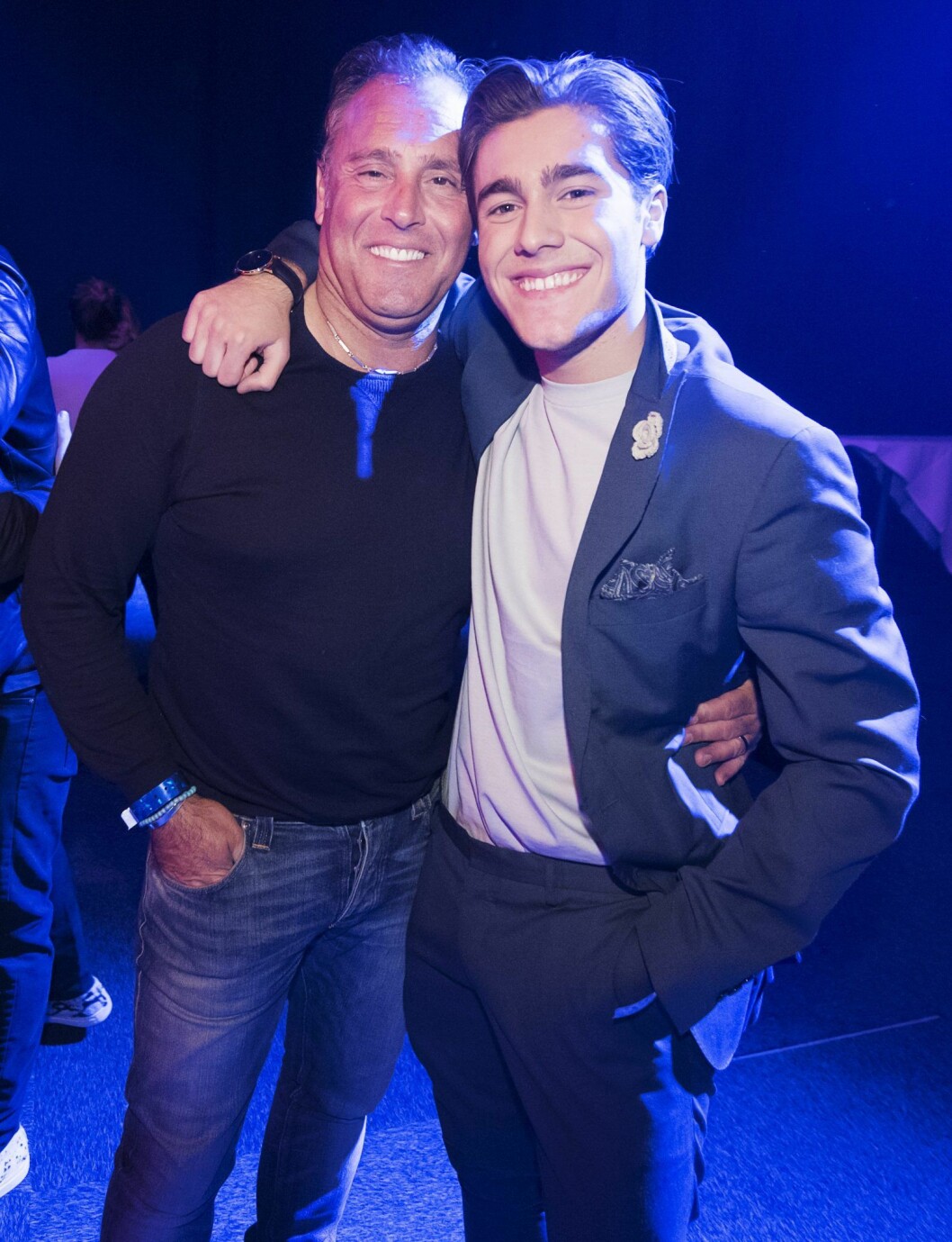 Benjamin Ingrosso med sin pappa Emilio. Benjamin Ingrosso och Emilio