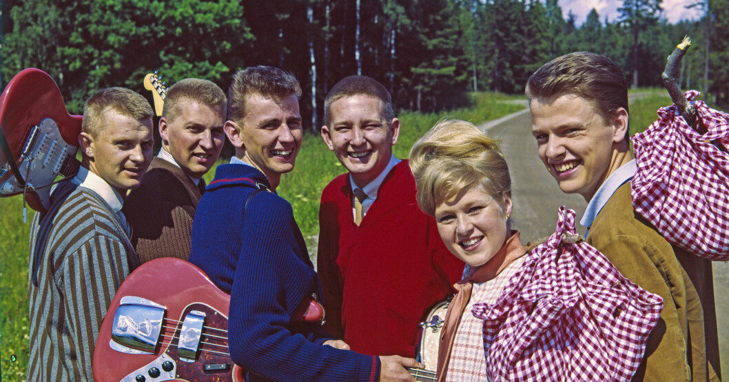 Sven-Ingvars årgång 1962 – Ingvar Karlsson, Sven-Olof Pettersson, Rune Bergman, Sven Svärd, Marianne Nilsson och Sven-Erik Magnusson på luffarturné.