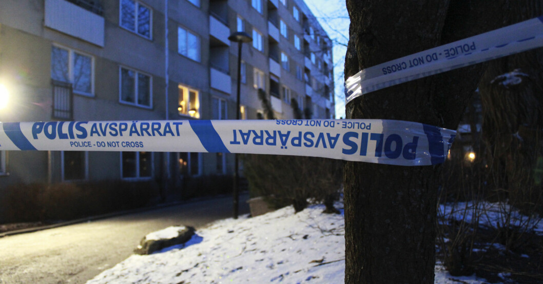 Området i Flemingsberg där dödsskjutningen ägde rum. Området i Flemingsberg där dödsskjutningen ägde rum.
