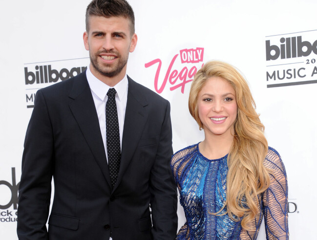 Shakira och Gerard Piqué ihop på Bilboardgalan 2014.